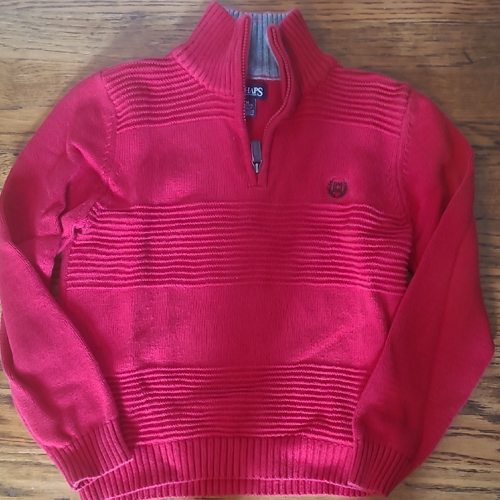 Chaps Red Half-Zip Sweater for Boys